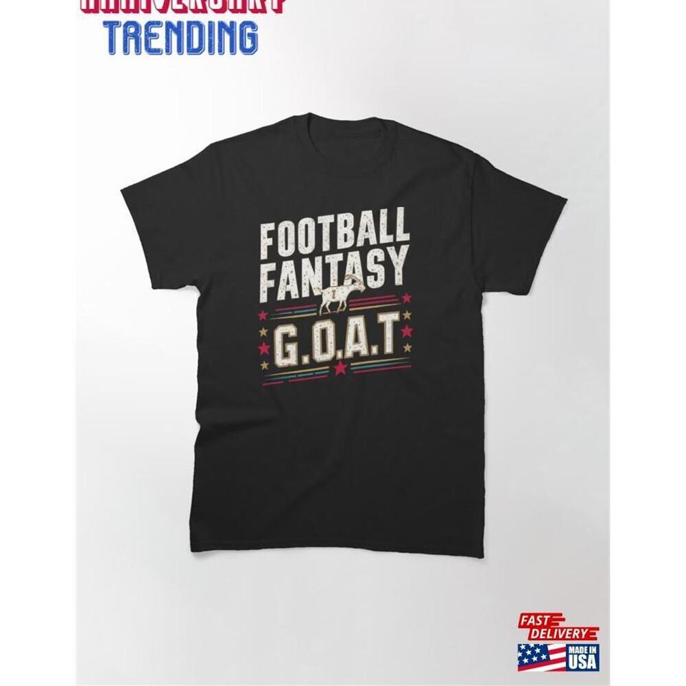 Football Fantasy Goat Design Classic Tshirt